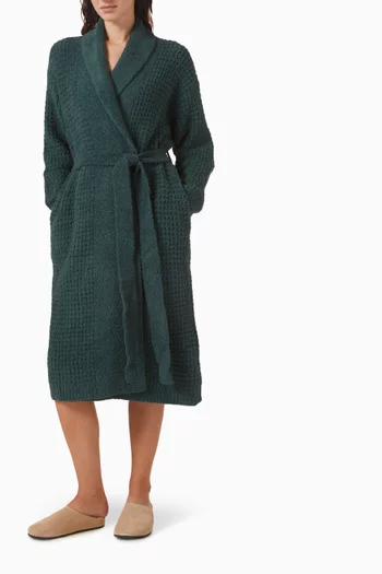 Waffle Robe in Recycled Boucle