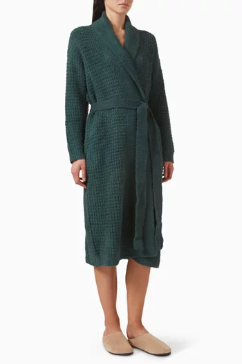 Waffle Robe in Recycled Boucle