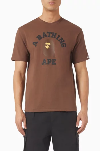 College T-shirt in Cotton