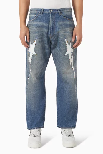 Color Stone Jeans in Denim