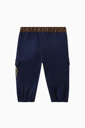 Logo-patch Cargo Pants in Cotton-gabardine