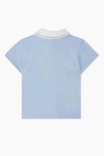 Logo-embroidered Polo Shirt in Cotton-pique