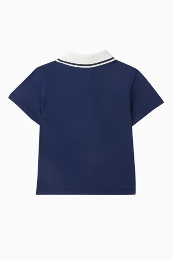 Logo-embroidered Polo Shirt in Cotton-pique