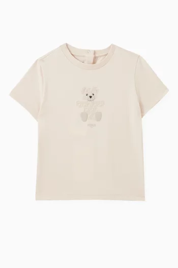 Bear Graphic T-shirt in Cotton