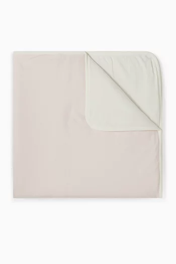 بطانية بتطريز شعار الماركة قطن مطاطي