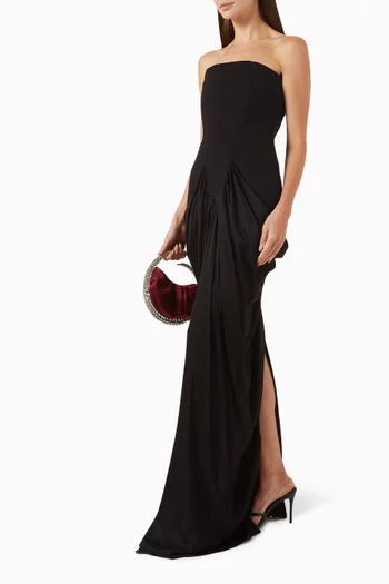 فستان سهرة ريس ستان كريب