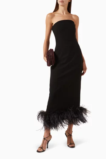 فستان مينيلي مطرز بالترتر