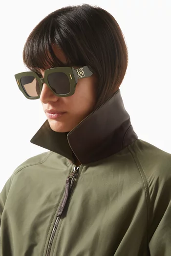Anagram Irregular Sunglasses in Acetate
