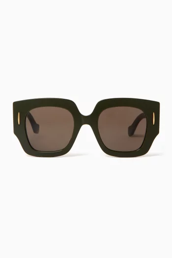 Anagram Irregular Sunglasses in Acetate