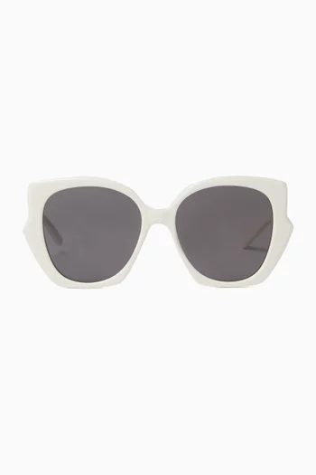 Fantasy Slim Butterfly Sunglasses in Acetate