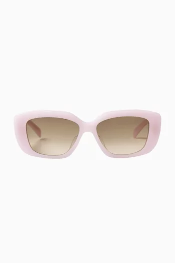 Triomphe Square Sunglasses in Acetate