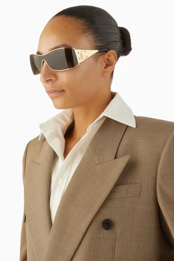 Maxi Triomphe Sunglasses in Metal