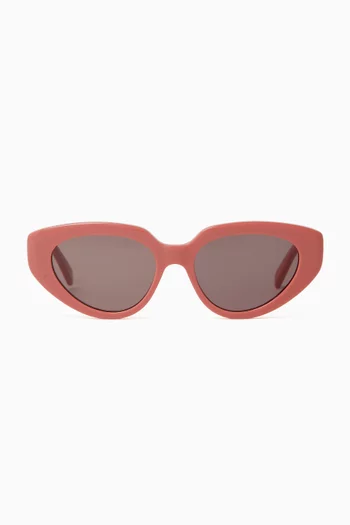 Cat-eye 3 Dots Sunglasses in Acetate