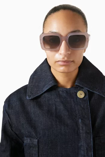 Triomphe Square Sunglasses in Acetate
