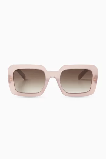 Triomphe Square Sunglasses in Acetate