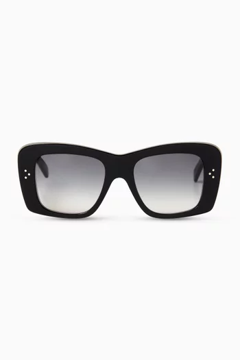 3 Dots Square Sunglasses in Acetate