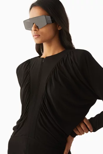 Runway Visor Sunglasses in Acetate