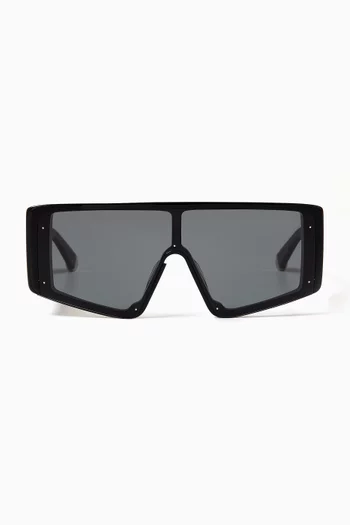 Runway Visor Sunglasses in Acetate