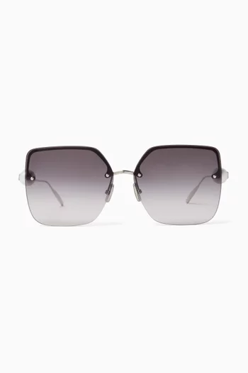 Pearl Butterfly Sunglasses in Metal