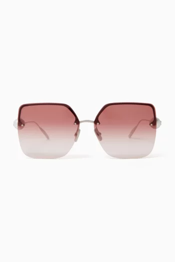 Pearl Butterfly Sunglasses in Metal