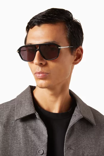 Aviator Sunglasses in Acetate & Metal