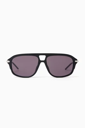Aviator Sunglasses in Acetate & Metal