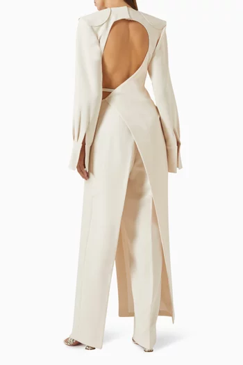 Faye Cut-out Jumpsuit Set in Crepe