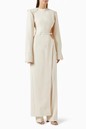 Faye Cut-out Jumpsuit Set in Crepe