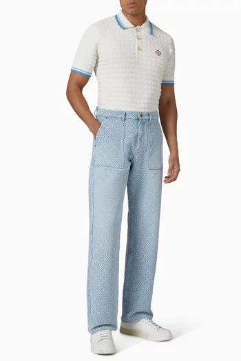 Relaxed Monogram Jeans