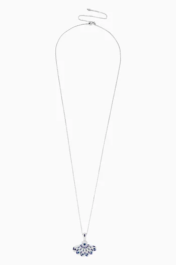 Fanfare Symphony Diamond Necklace in 18kt White Gold