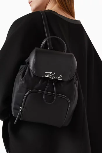 K/Signature Backpack in Nylon