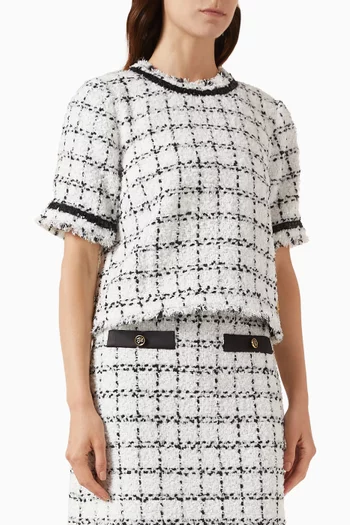 Bouclé Top in Wool-blend