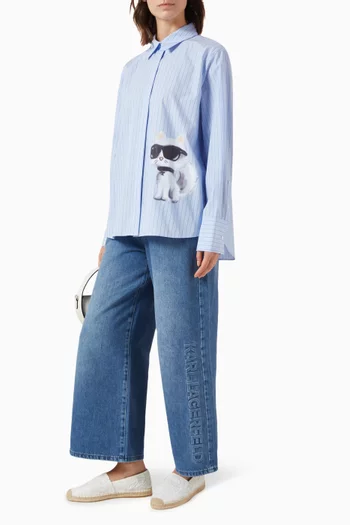 Ikon Choupette Striped Shirt in Cotton