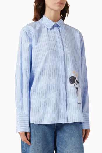Ikon Choupette Striped Shirt in Cotton
