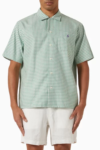 Checked Logo Shirt