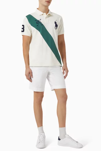 Flat Chino Shorts in Cotton Blend