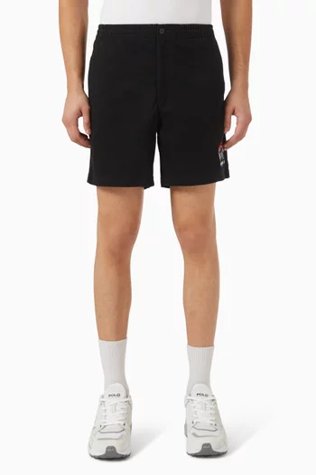 Prepster Embroidered Shorts in Cotton
