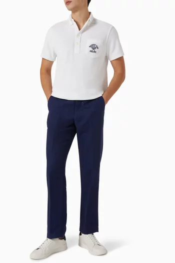 Houndstooth Pants in Twill