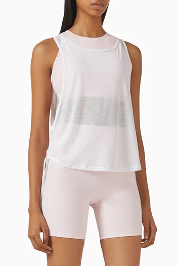 Noor Sleeveless Tank Top in Mesh