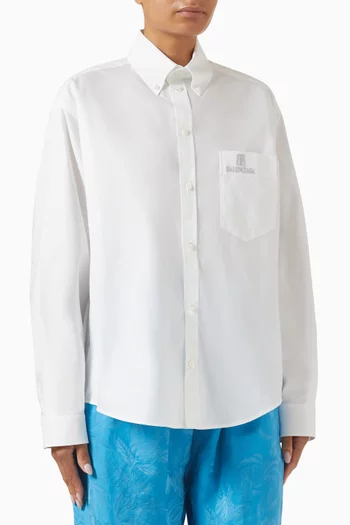 Large Fit Shirt in Regenarative Cotton Poplin