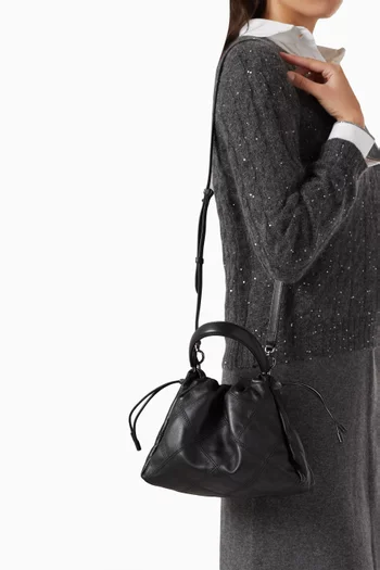 حقيبة باكيت ميلو صغيرة جلد