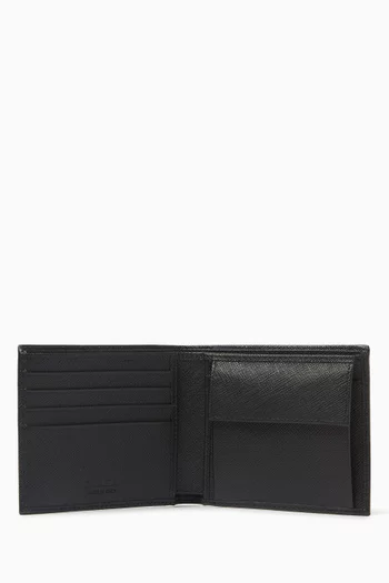 Clip Wallet in Saffiano Leather