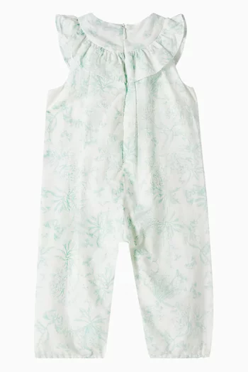 Floral Print Romper in Cotton