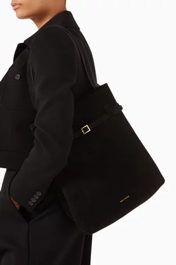 Tote Du Jour Bag in Suede