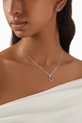 Zia Necklace & Earrings Set in Sterling Silver
