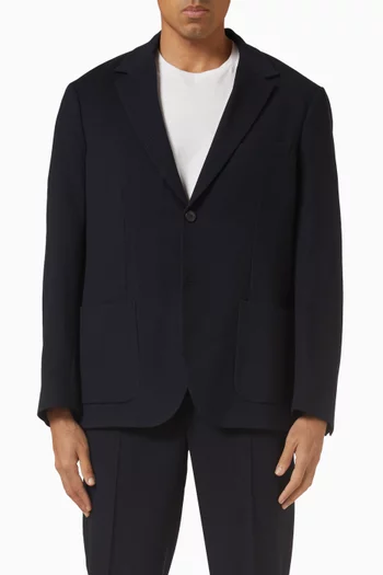 Textured Blazer in Wool