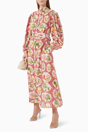 Noddy Belted Shirt Maxi Dress