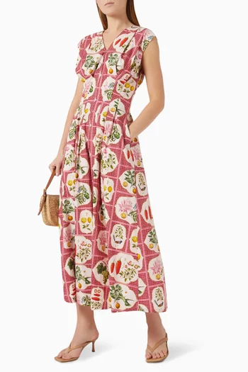 Carter Midi Dress in Cotton