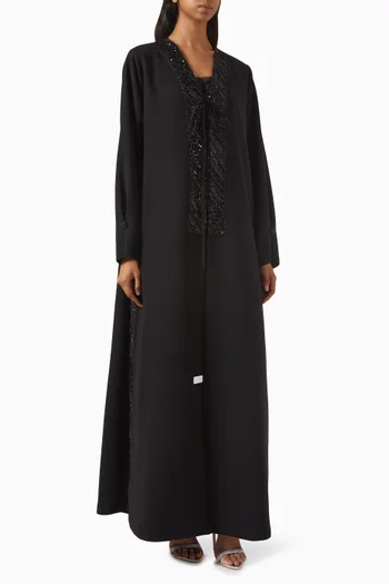 Sequin Embellished Lace Abaya