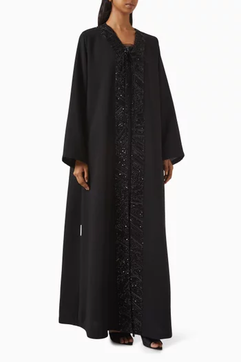 Sequin Embellished Lace Abaya